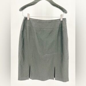 Banana Republic black wool blend skirt